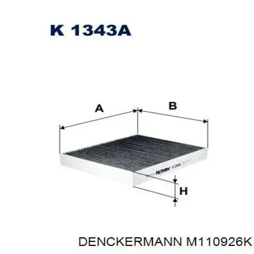 M110926K Denckermann filtro habitáculo