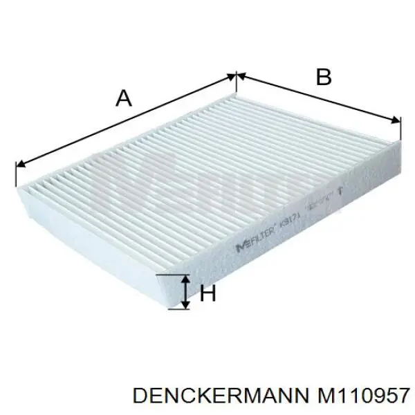 M110957 Denckermann filtro habitáculo