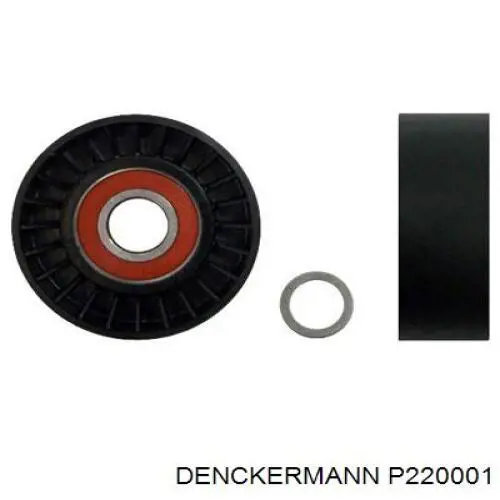 P220001 Denckermann rodillo, correa trapecial poli v