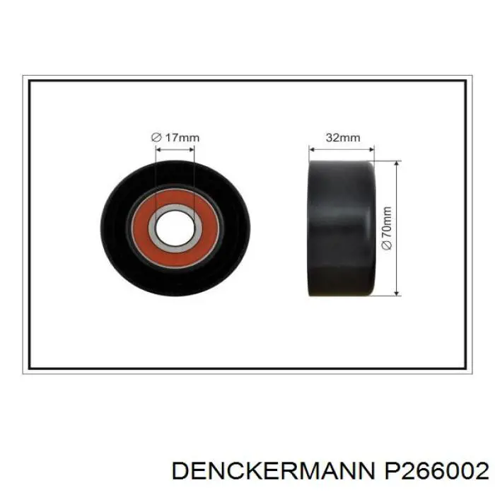 P266002 Denckermann tensor de correa, correa poli v