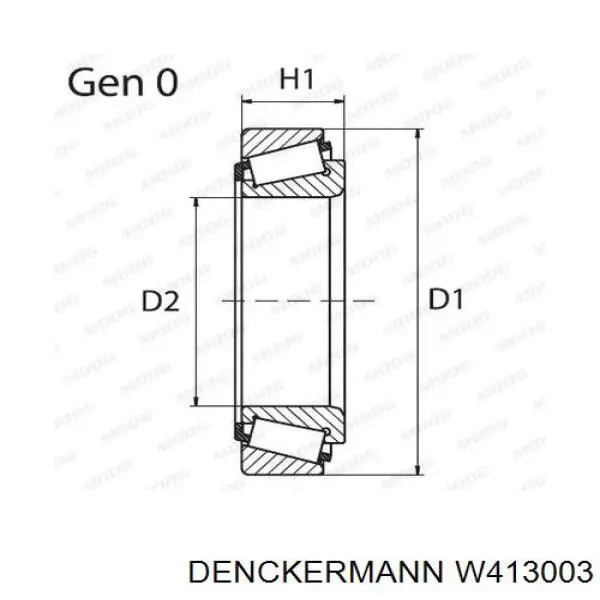 Cojinete de rueda trasero Volkswagen Jetta 2 19E, 1G2, 165, 167