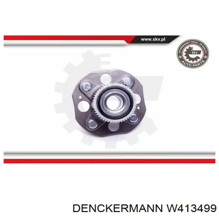 W413499 Denckermann cubo de rueda trasero