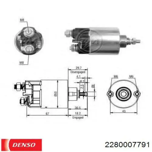 NAD101101 Land Rover motor de arranque