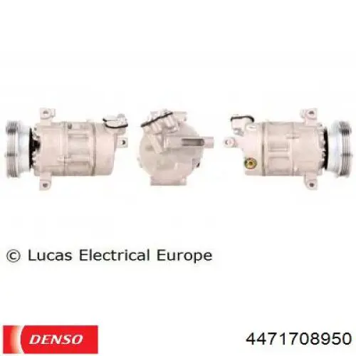 447170-8950 Denso compresor de aire acondicionado