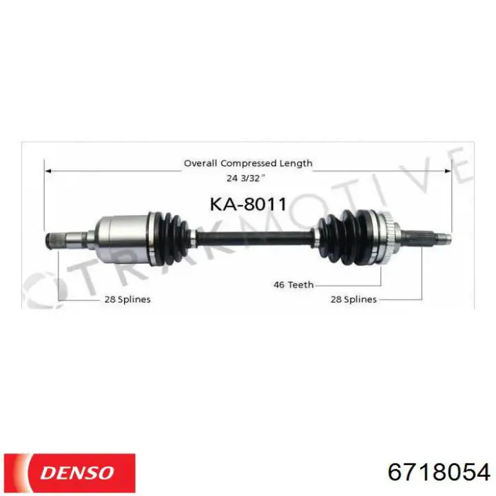 6718054 Denso juego de cables de encendido