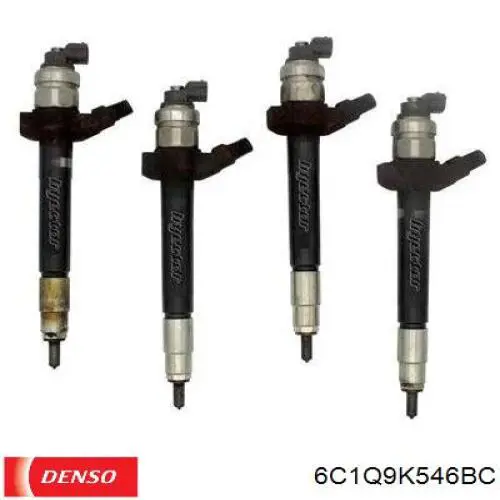 6C1Q9K546BC Denso inyector de combustible