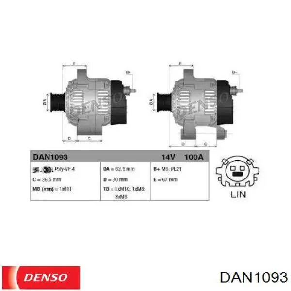Alternador 195975100050 PSH