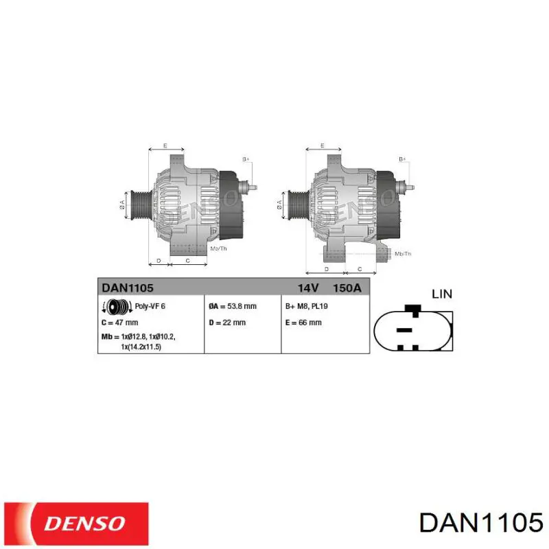 LR072756 Land Rover Alternador de coche