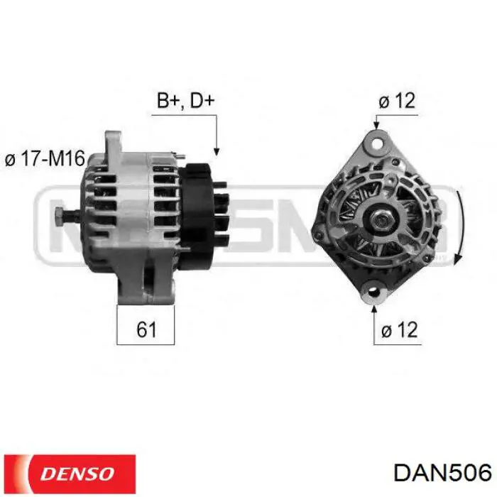 Generador Denso DAN506
