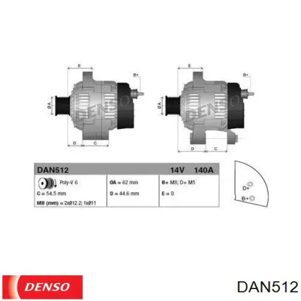 46774428 Fiat/Alfa/Lancia alternador