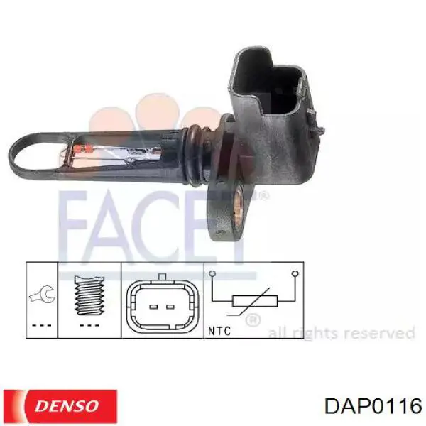 DAP0116 Denso sensor de presion del colector de admision