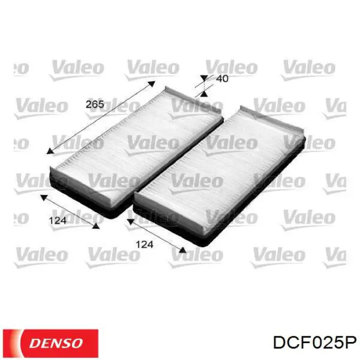 DCF025P Denso filtro habitáculo