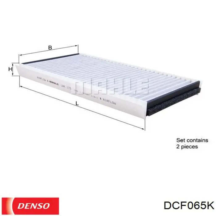 DCF065K Denso filtro de habitáculo