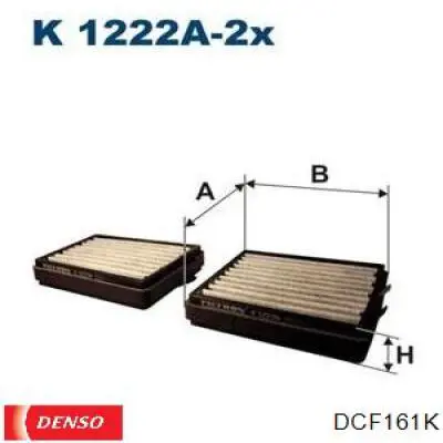 DCF161K Denso filtro habitáculo