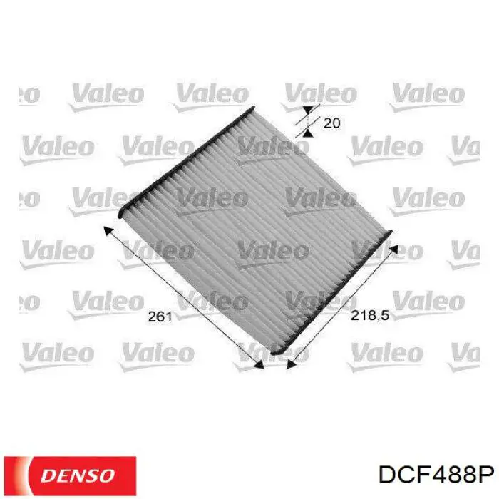 DCF488P Denso filtro de habitáculo