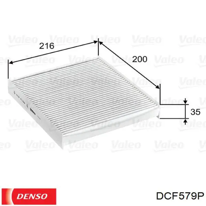 Filtro de habitáculo DCF579P Denso
