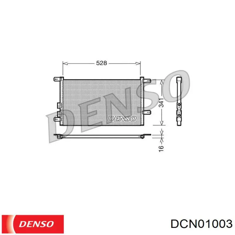 DCN01003 Denso condensador aire acondicionado