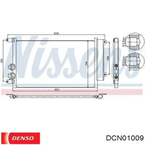 Condensador aire acondicionado 871870QB Fiat/Alfa/Lancia