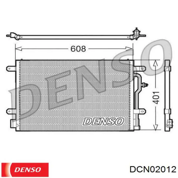 DCN02012 Denso condensador aire acondicionado