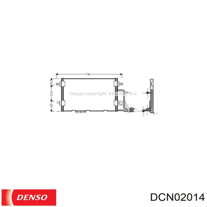 Aire acondicionado capacitor Denso DCN02014 precio, desde 40,50 EUR