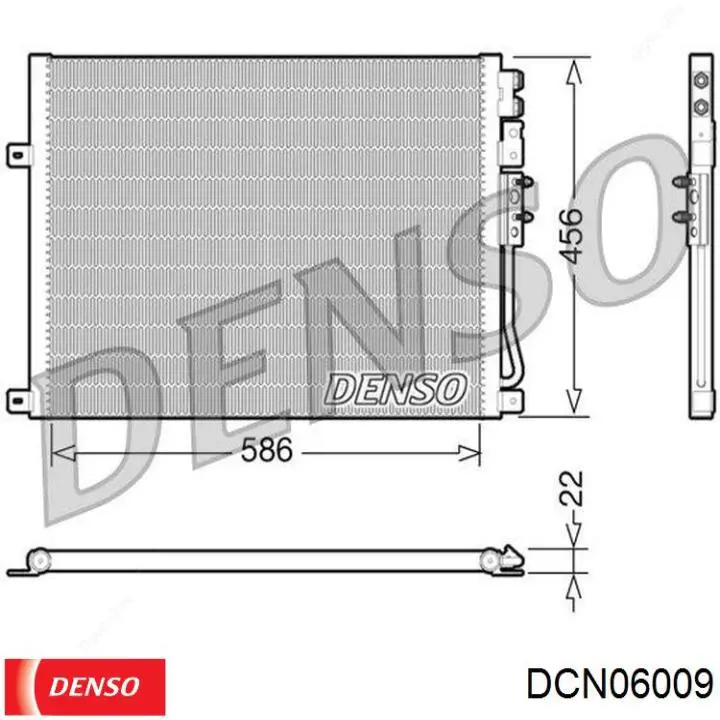 DCN06009 Denso condensador aire acondicionado