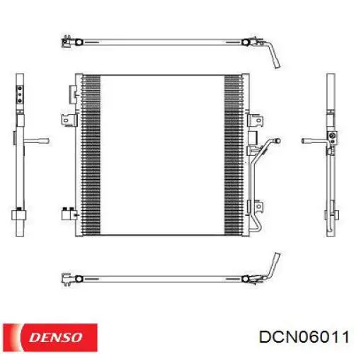 DCN06011 Denso condensador aire acondicionado