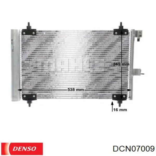 DCN07009 Denso condensador aire acondicionado