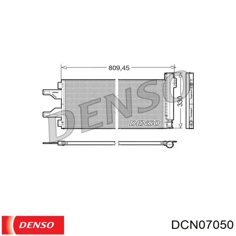 DCN07050 Denso condensador aire acondicionado