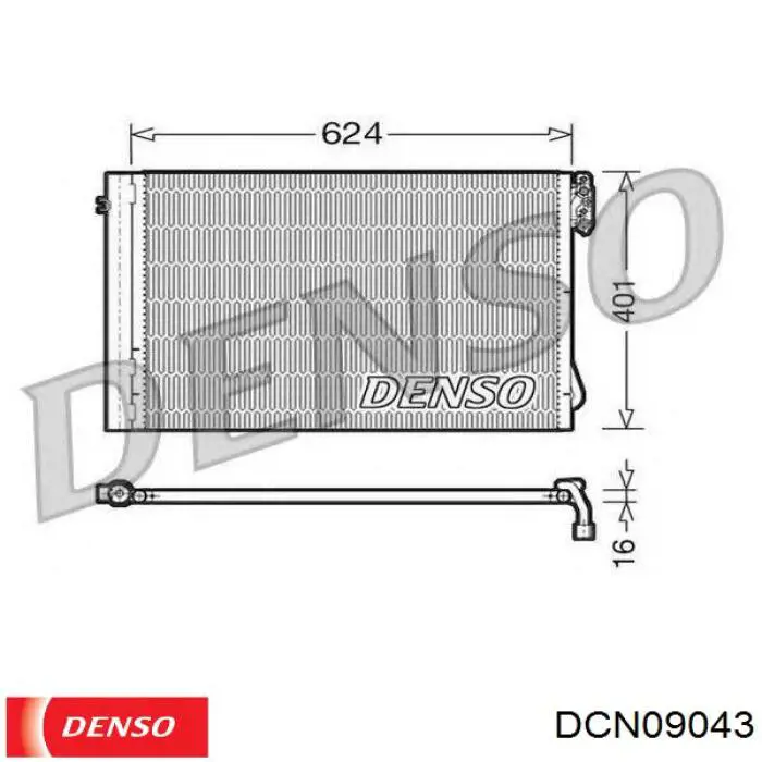 Condensador aire acondicionado DENSO DCN09043