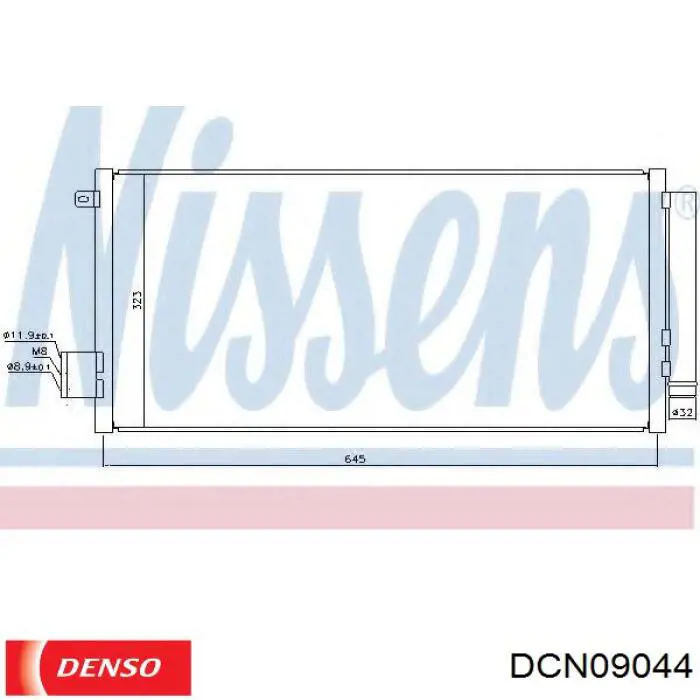 Condensador aire acondicionado DENSO DCN09044