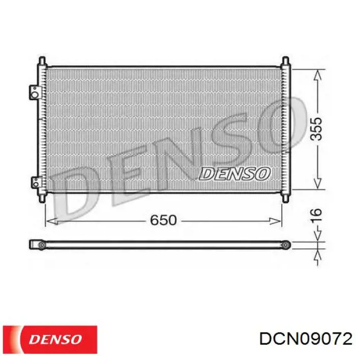 DCN09072 Denso condensador aire acondicionado