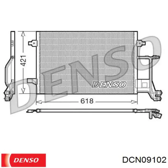 Condensador aire acondicionado DCN09102 Denso