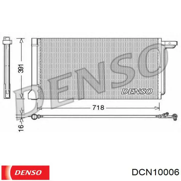 Condensador aire acondicionado DCN10006 Denso