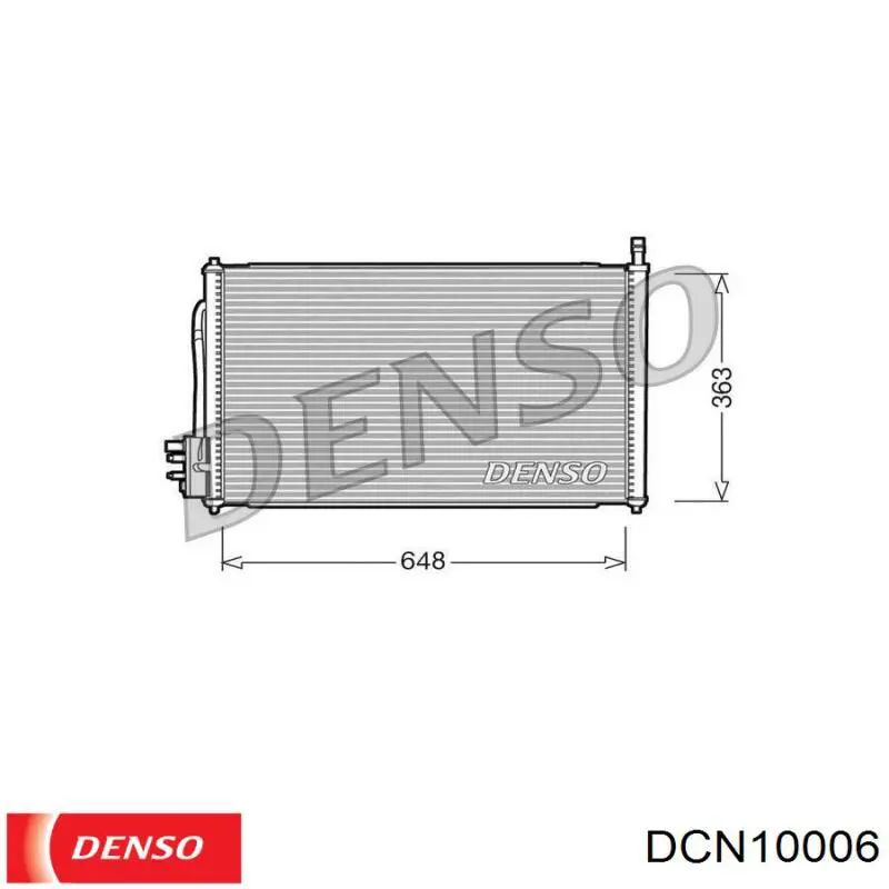 DCN10006 Denso condensador aire acondicionado