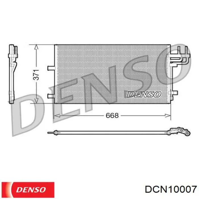 DCN10007 Denso condensador aire acondicionado