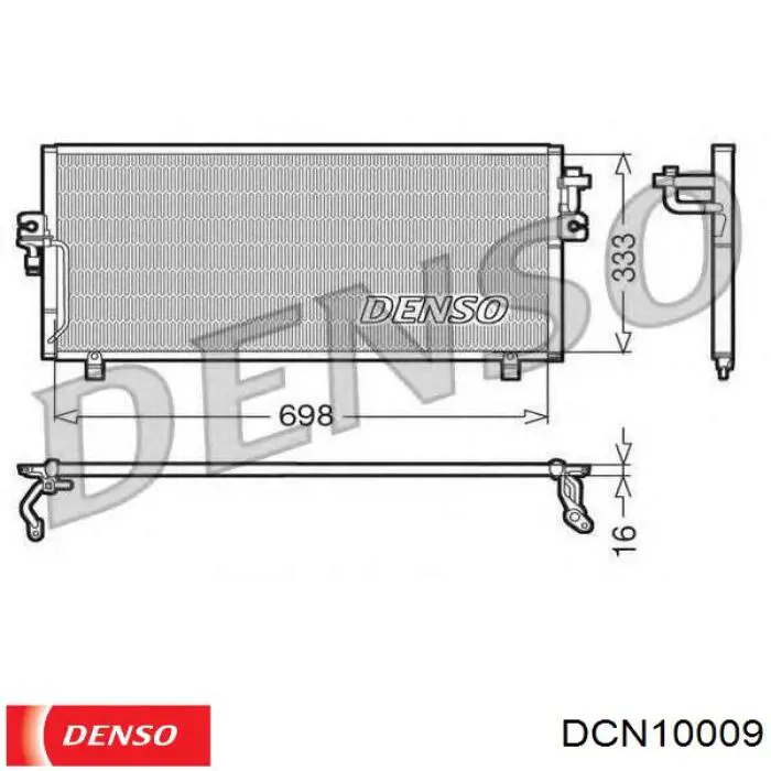 DCN10009 Denso condensador aire acondicionado