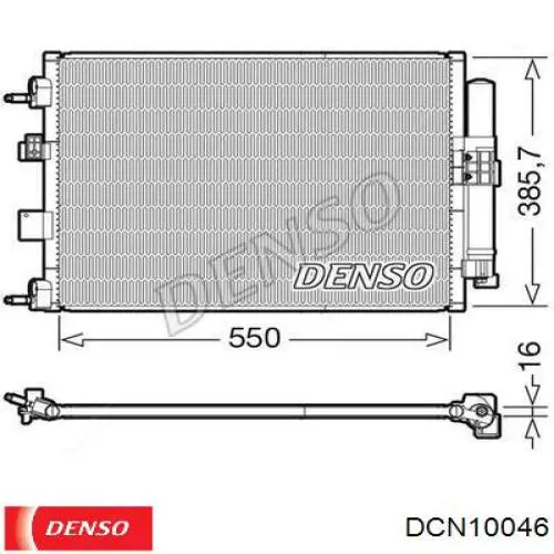 DCN10046 Denso condensador aire acondicionado