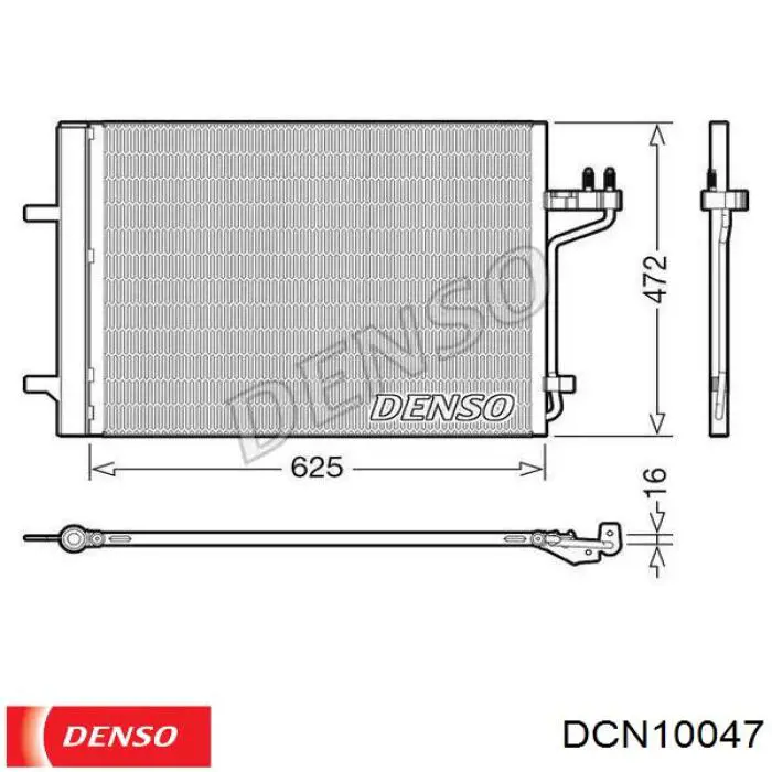 Comprar DCN10047 Denso Condensador de aire acondicionado