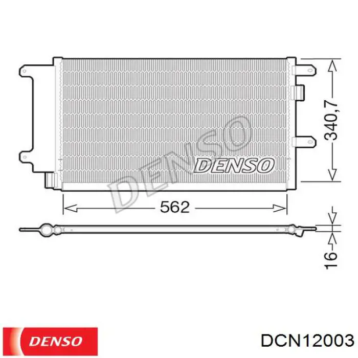 DCN12003 Denso condensador aire acondicionado