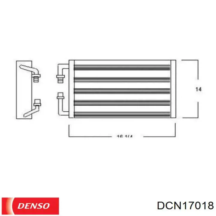 Condensador aire acondicionado DCN17018 Denso