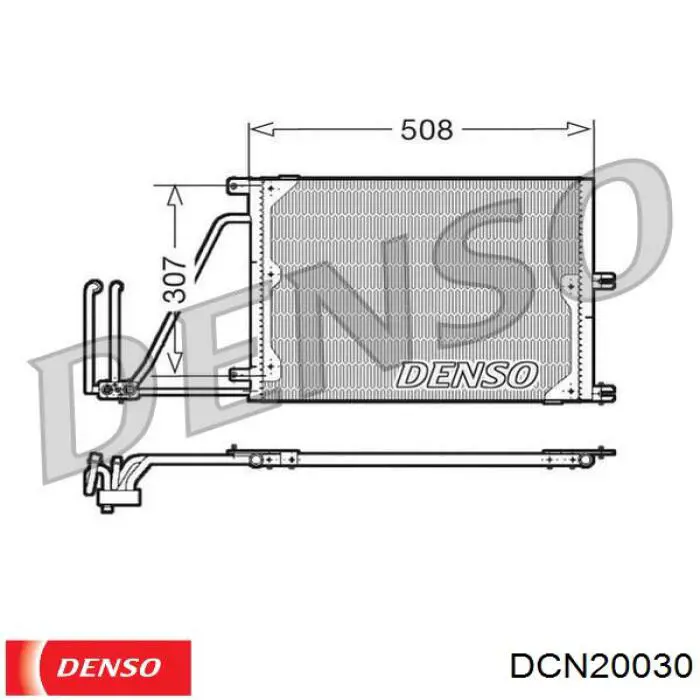 DCN20030 Denso condensador aire acondicionado