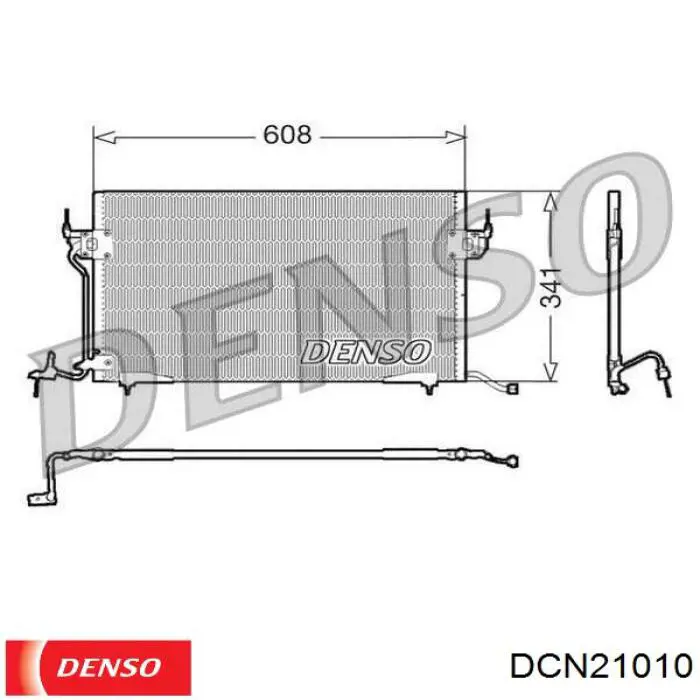 DCN21010 Denso condensador aire acondicionado