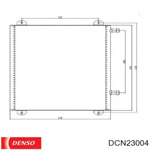 Condensador aire acondicionado 7700428315 Renault (RVI)