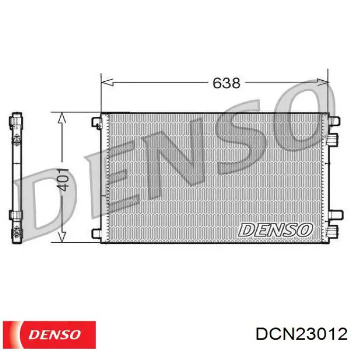 DCN23012 Denso condensador aire acondicionado