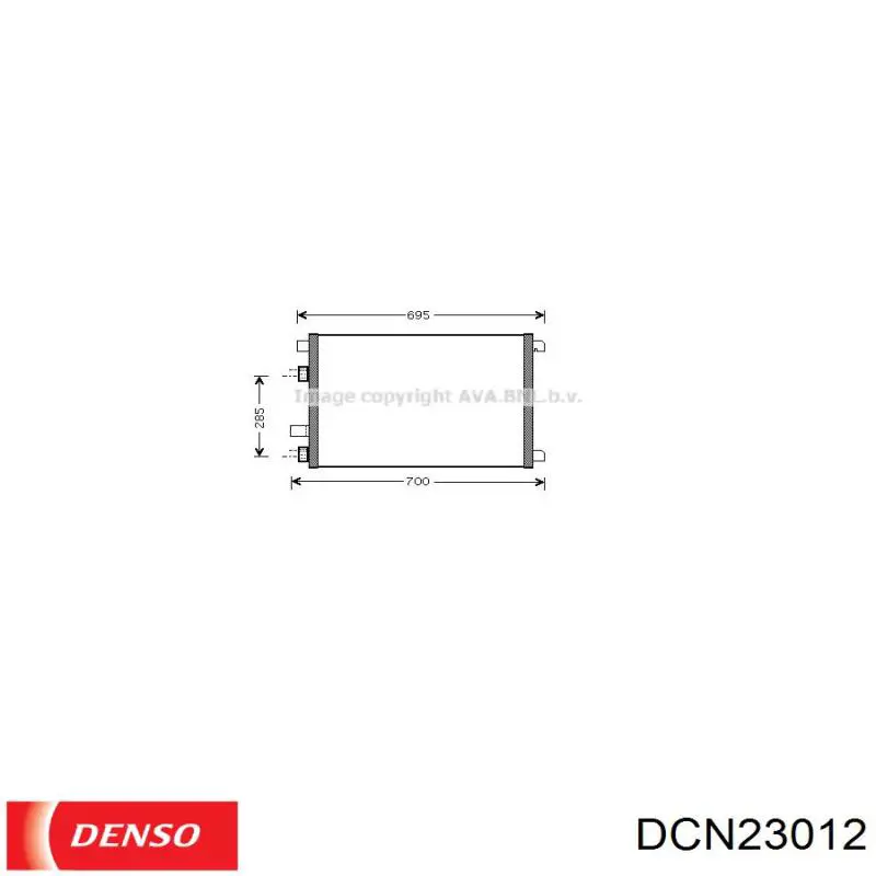 Condensador aire acondicionado DCN23012 Denso