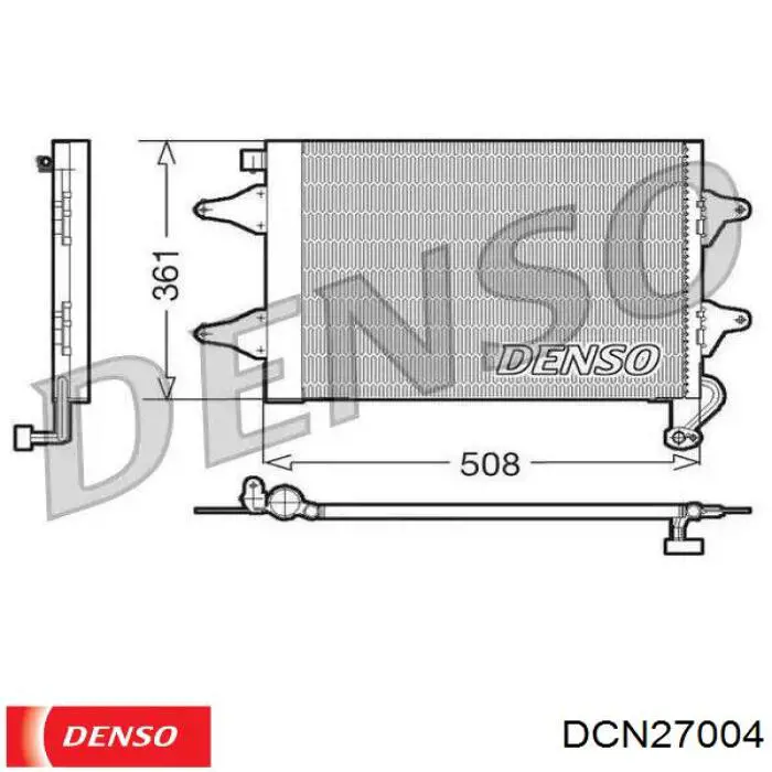 Comprar DCN27004 Denso Condensador de aire acondicionado
