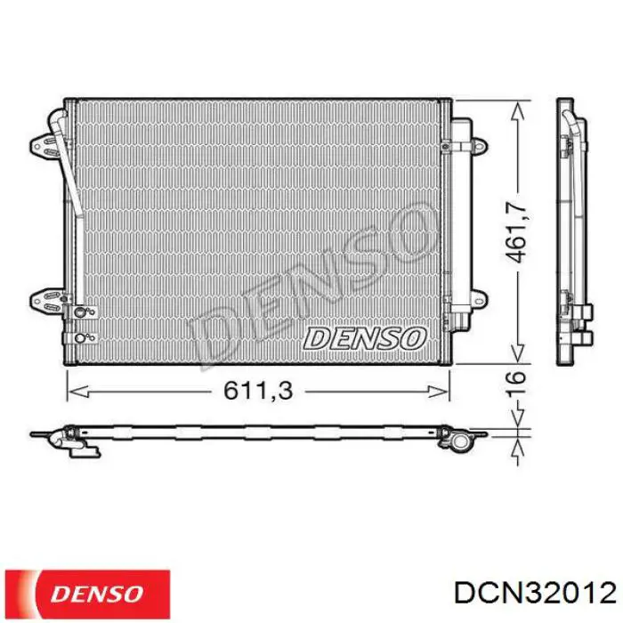 DCN32012 Denso condensador aire acondicionado