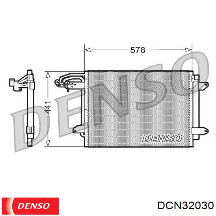 DCN32030 Denso condensador aire acondicionado