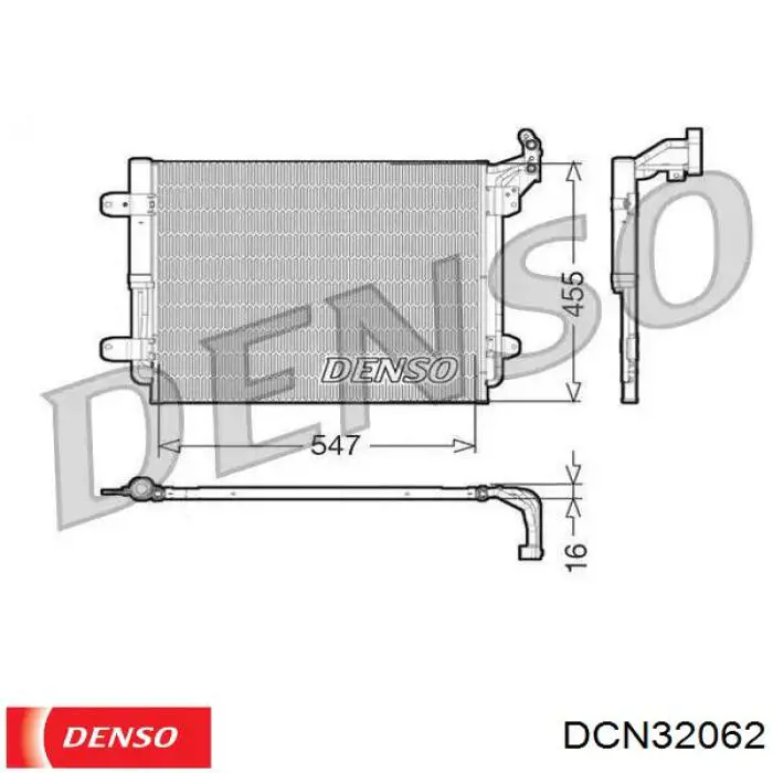 Comprar DCN32062 Denso Condensador de aire acondicionado