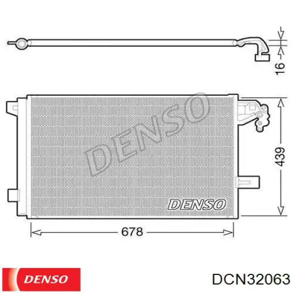 Comprar DCN32063 Denso Condensador de aire acondicionado